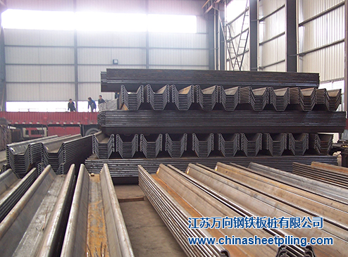 Cap steel sheet piling