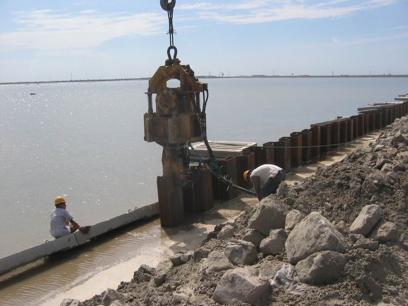Case of channel steel sheet pile